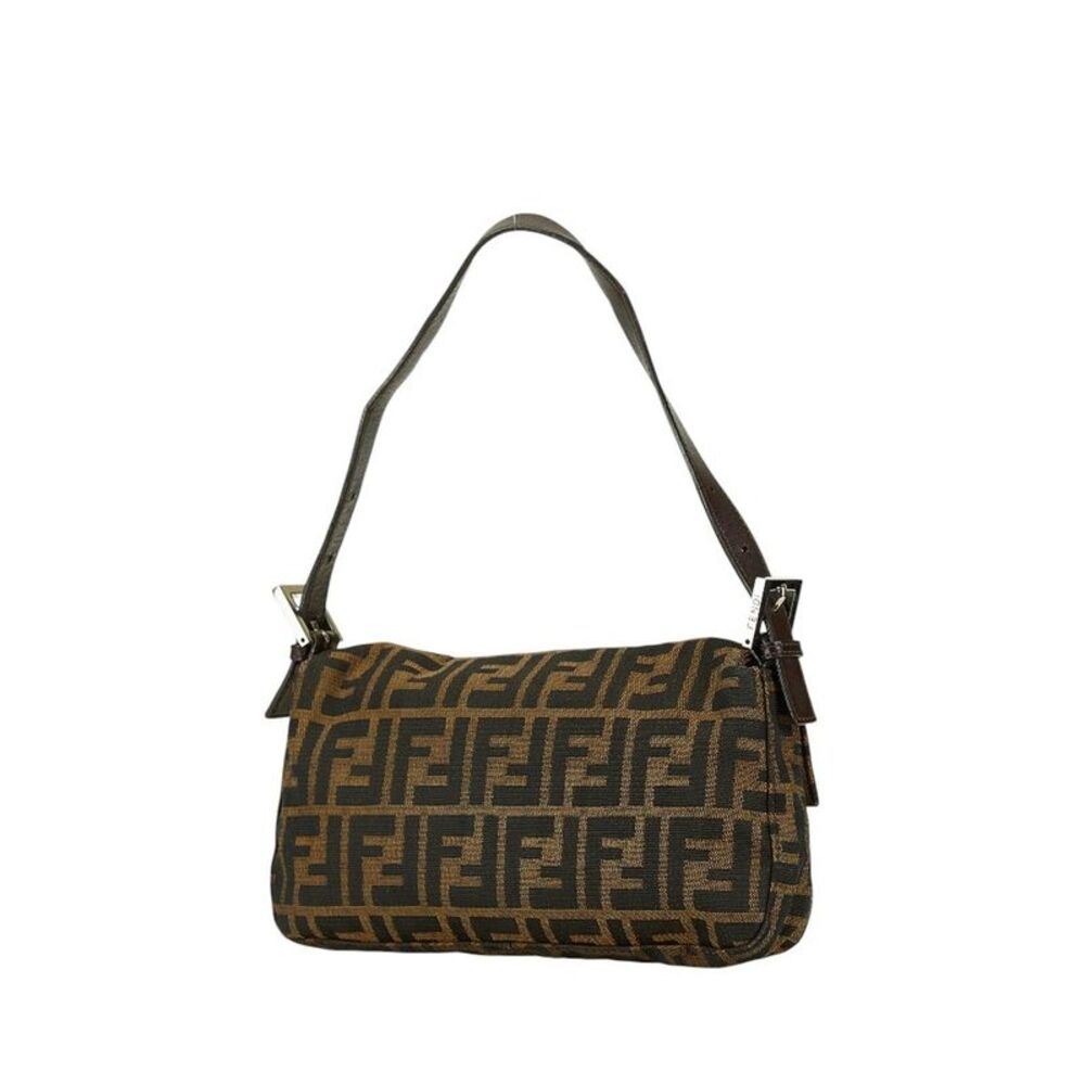Pre Loved Fendi Canvas Leather Mamma Bucket Shoulder Bag - Picture 2 of 7